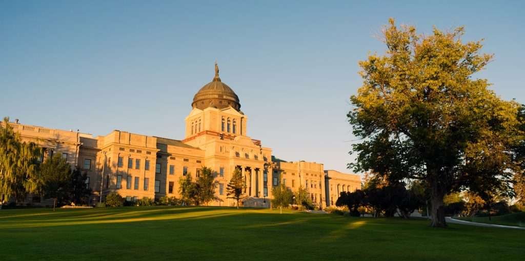 Panoramic View Capital Dome Helena Montana State Building